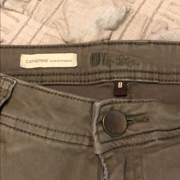 KUT from the Kloth Jeans Olive capris, LN Sz 8 - Picture 2 of 4